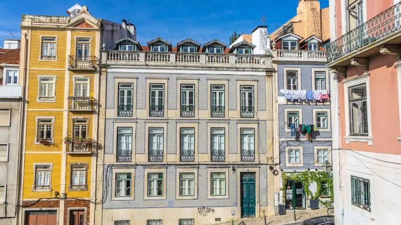 Lissabon Portugal gebouwen met azulejos