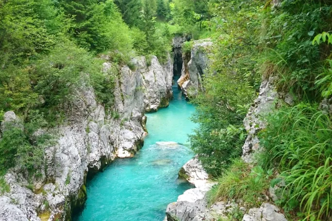 Soca Canyon Slovenië inspiratie