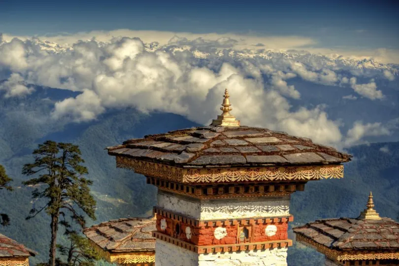 Uitzicht Dochula pass, Bhutan