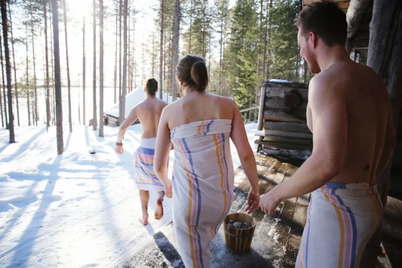 Finsland winter sauna in Lapland