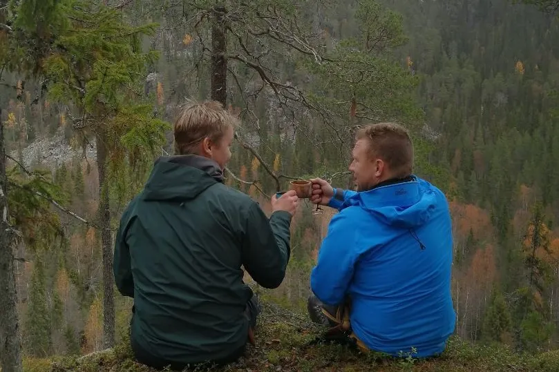 Fins Lapland proost in de natuur