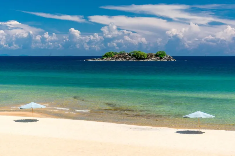 Strand bij Lake Malawi