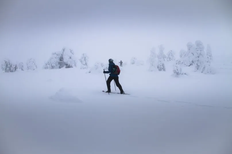 Sneeuwschoenentocht in Finland