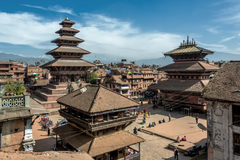 Tempels in Bhaktapur, Nepal