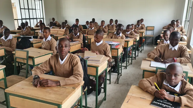 Kinderen klas Tanzania