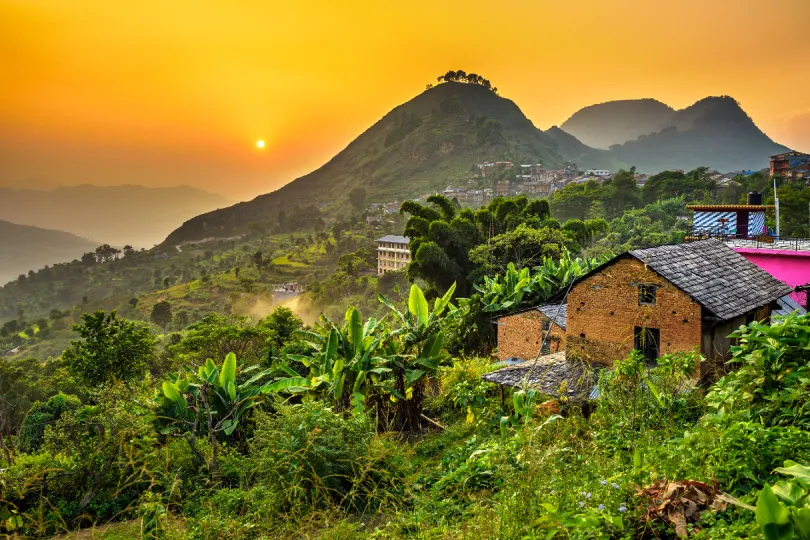 Uitzicht vanuit Bandipur, Nepal