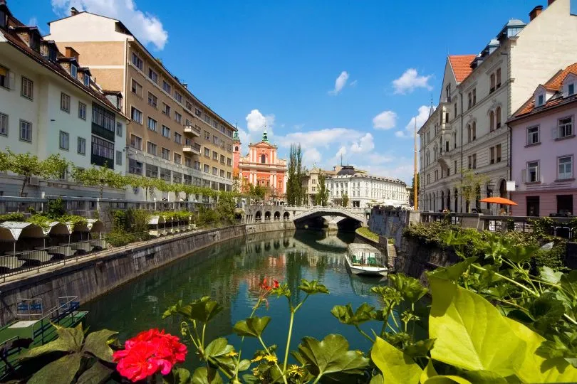 Die slowenische Hauptstadt Ljubljana