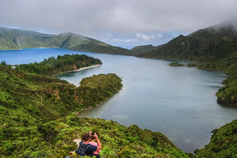 Uitzicht meer Azoren