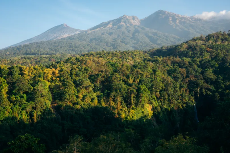 De Rinjani-vulkaan op Lombok