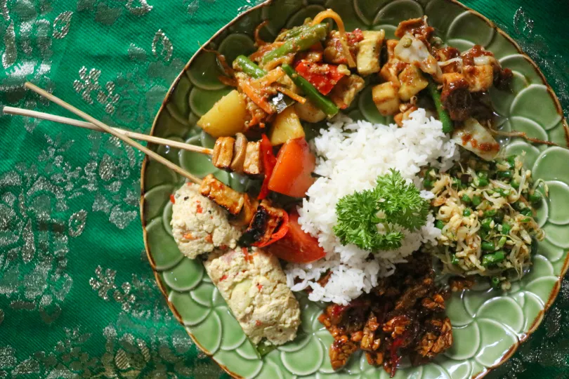 Vegetarisch eten Indonesië