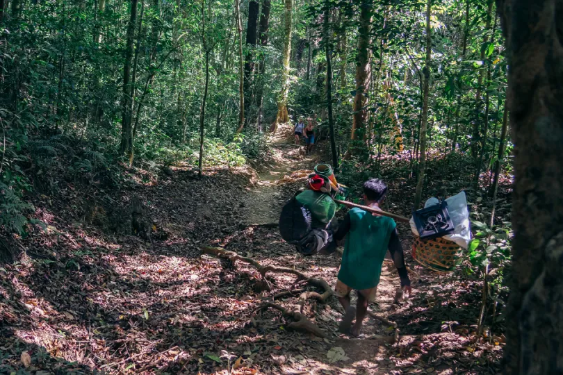 Beklimmen van de Rinjani-vulkaan op Lombok