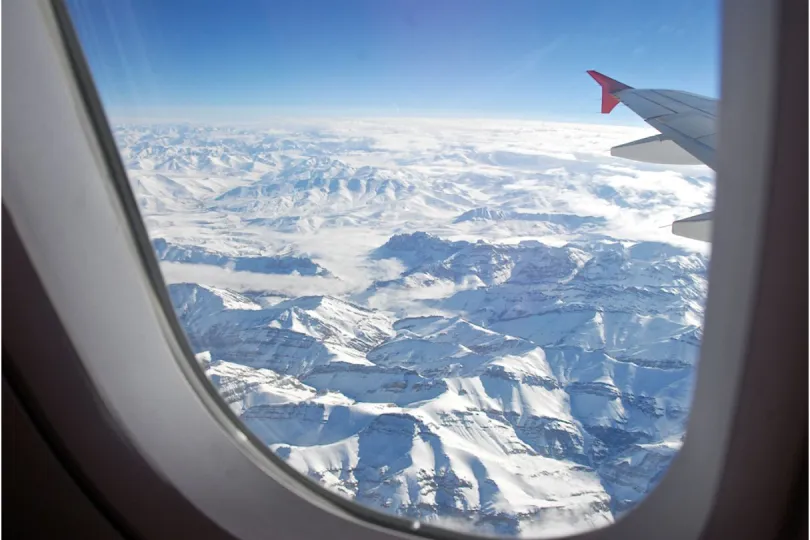 Ladakh view uit vliegtuig