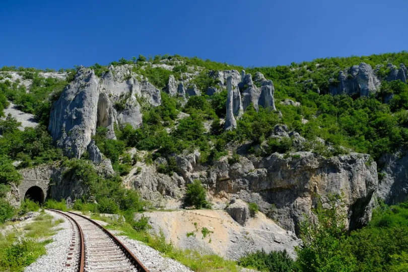 Treinspoor Kroatië