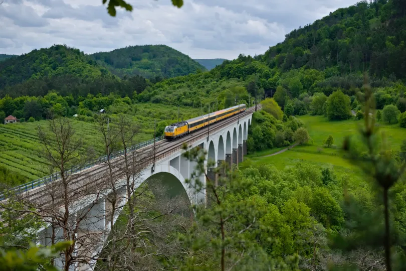 Trein viaduct Tsjechië