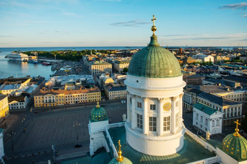Finland uitzicht over Helsinki