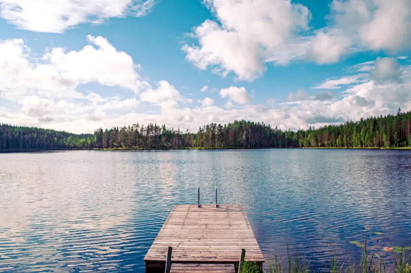 Finland uitzicht over meer