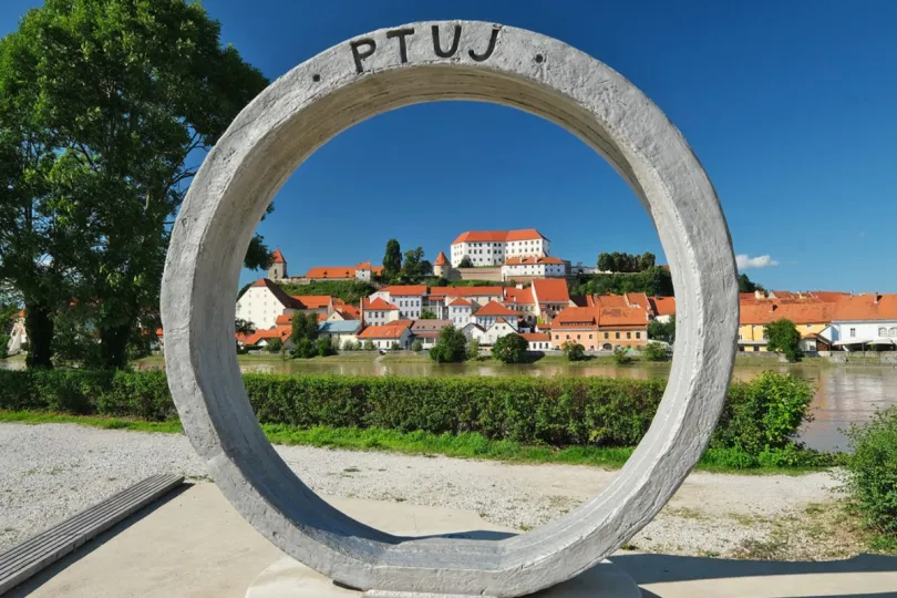 Ptuj kasteel Oost-Slovenië