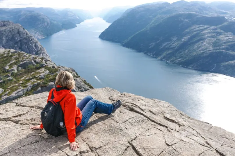 noorwegen hike pulpit rock