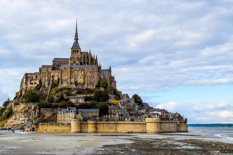 Frankrijk wandelen langs mont saint michel