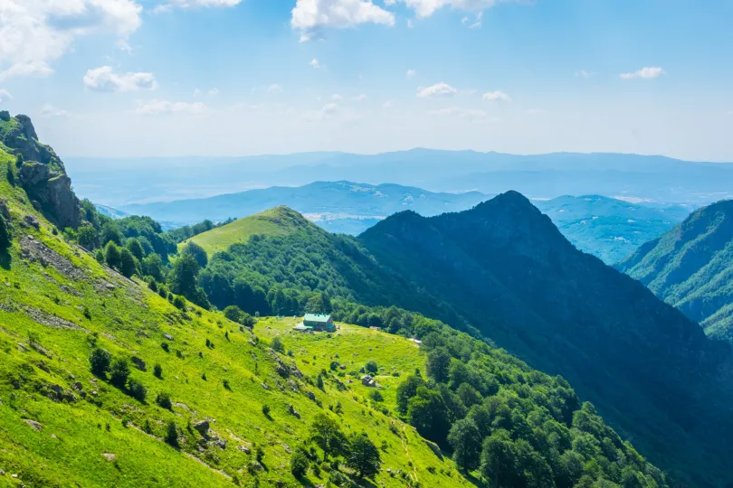Bulgarije uitzicht vanaf berg