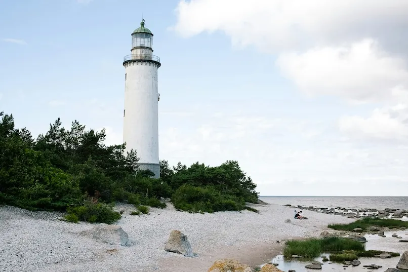 Vuurtoren op Gotland in Zweden
