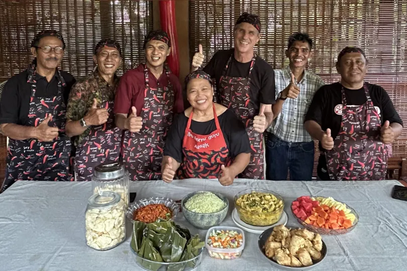 Indonesië kookworkshop met het team