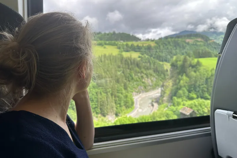 Trein naar Slovenië.