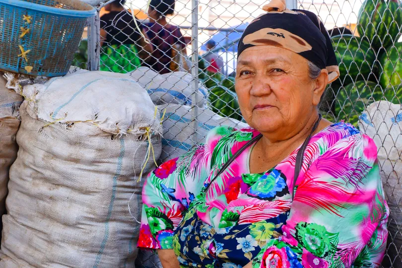 Oezbekistan lokale vrouw.