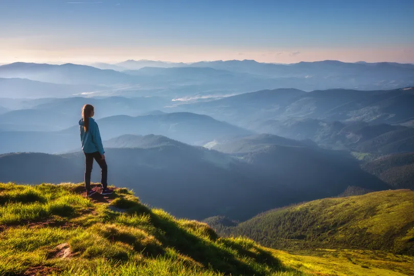 Autorondreis Roemenië, wandelen Karpaten.