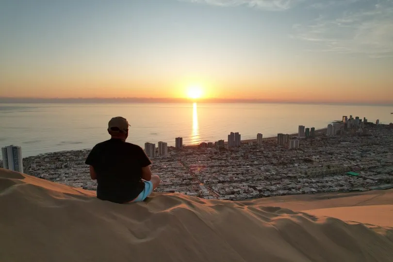 Chili Iquique - kust uitzicht.