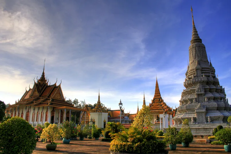 Vliegtickets Cambodja - royal palace Phnom Penh.