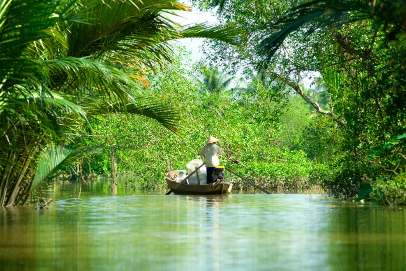 Vliegtickets Vietnam - Can Tho boottocht.