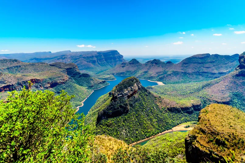 Vliegtickets Zuid-Afrika - Panorama route uitzicht bergen.