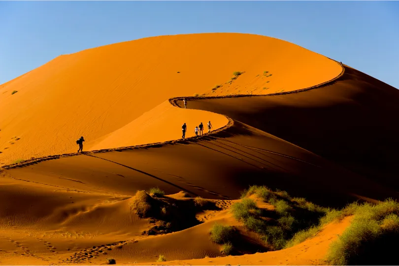 Sossusvlei Namibië.