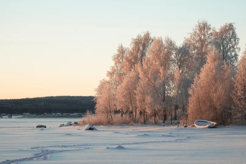 Luleå winter Zweeds Lapland.