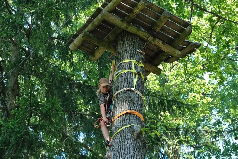 Klimmen in Celje, Oost-Slovenië.