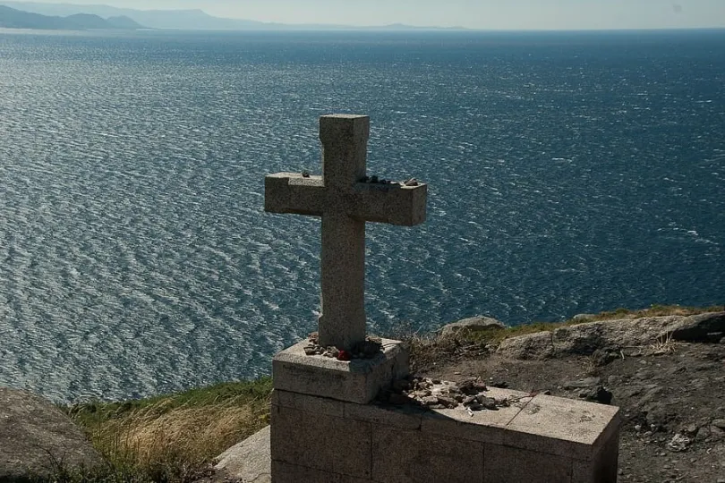 Kruis bij Finisterre Spanje.