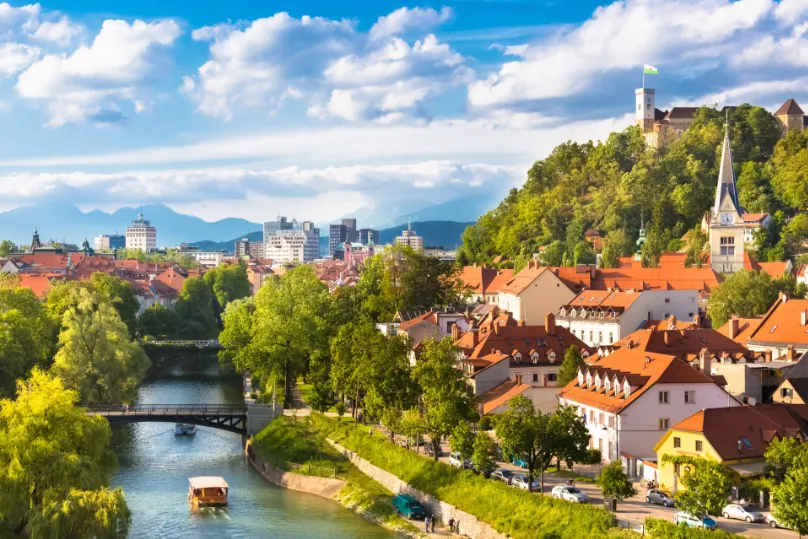 Rivier Ljubljana.