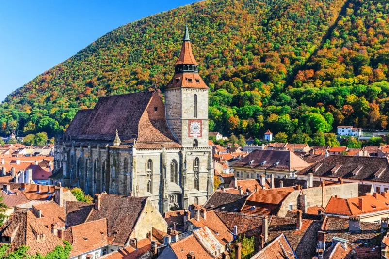 Kerk Brasov Roemenië.
