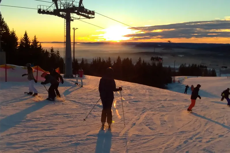 Ski piste in Noorwegen