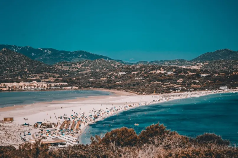Spiaggia su Giudeu strand.