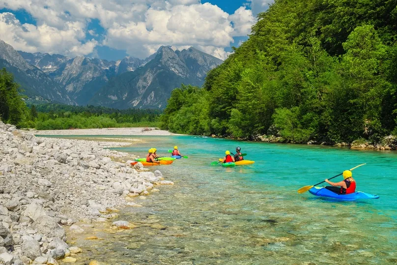 Slovenië kanoën.