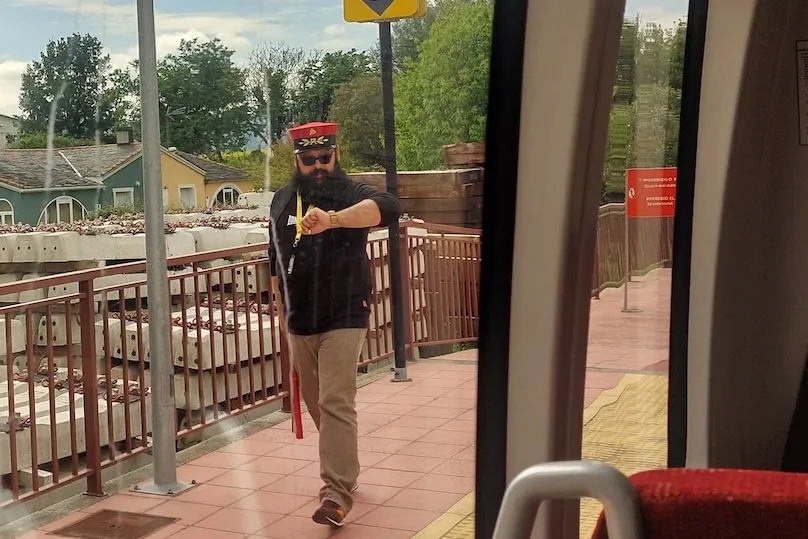 Treinvakantie Noord-Spanje - uitzicht vanuit de trein.