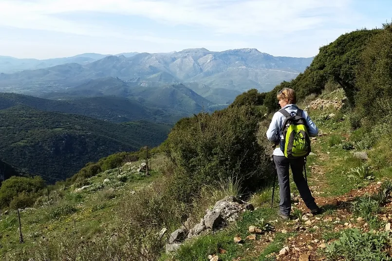 Menalon Trail Griekenland - wandelen in de bergen met uitzicht.