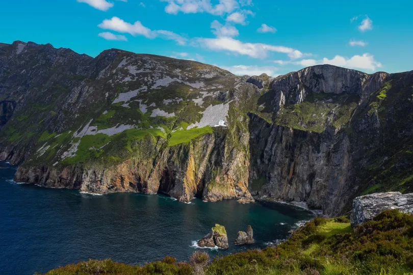 Tien redenen Ierland reis - uitzicht over de Sleave League Cliffs.