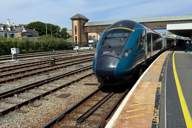 Trein naar Ierland station