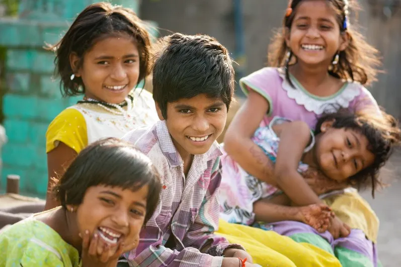 Beste reistijd Noordoost-India, Sikkim en Darjeeling - lokale kinderen.