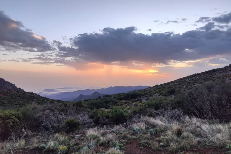 Zonsopgang in Madeira.