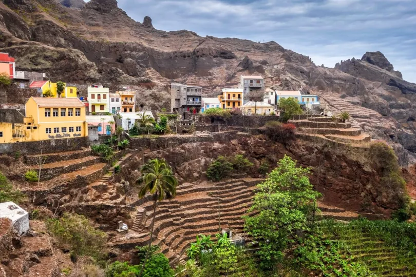 Dorpje in de bergen van Santo Antao. 