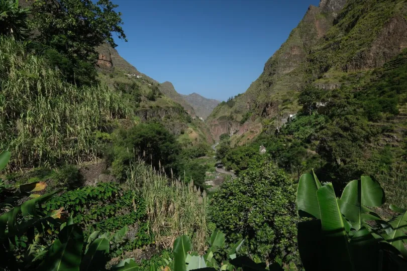 Vallei in Santo Antao. 